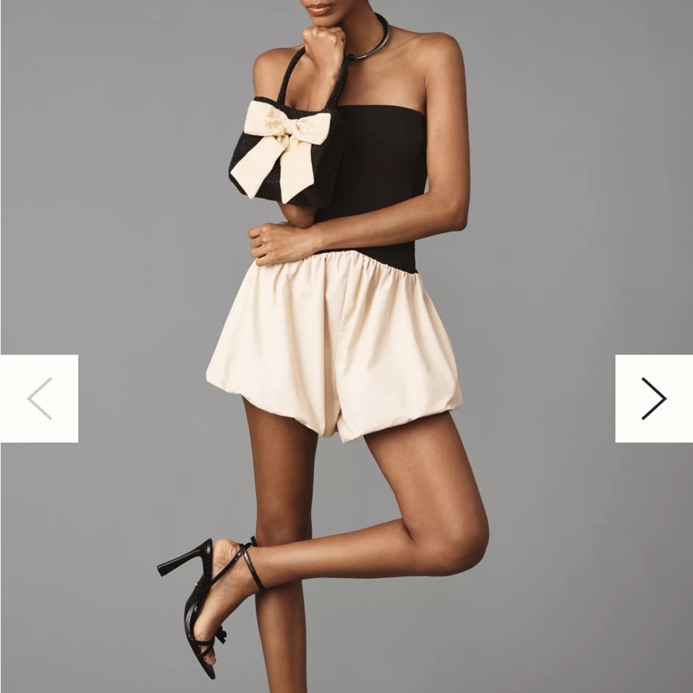 Anthropology Strapless Bubble Romper